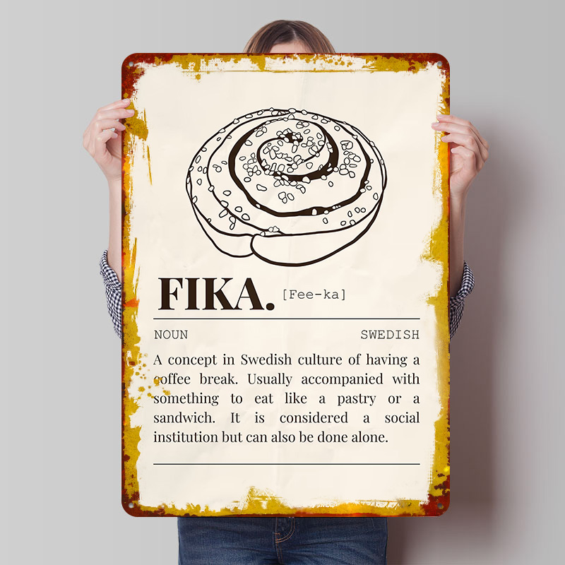 Gaming Accessories Europe - Swedish Fika Metal Poster Customized Wall