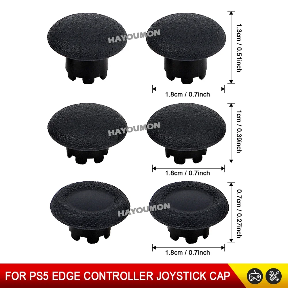 Gaming Accessories For Ps5 - 6pcs Black for PS5 Edge Controller
