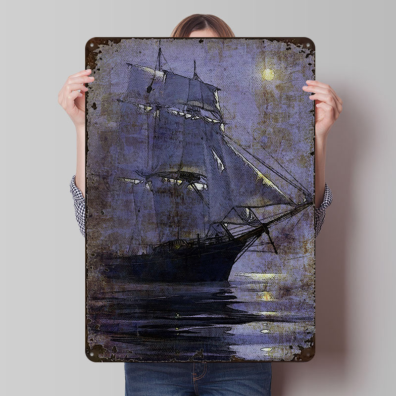 Old Ship Printed Poster Custom - Gaming Accessories Europe recension och pris