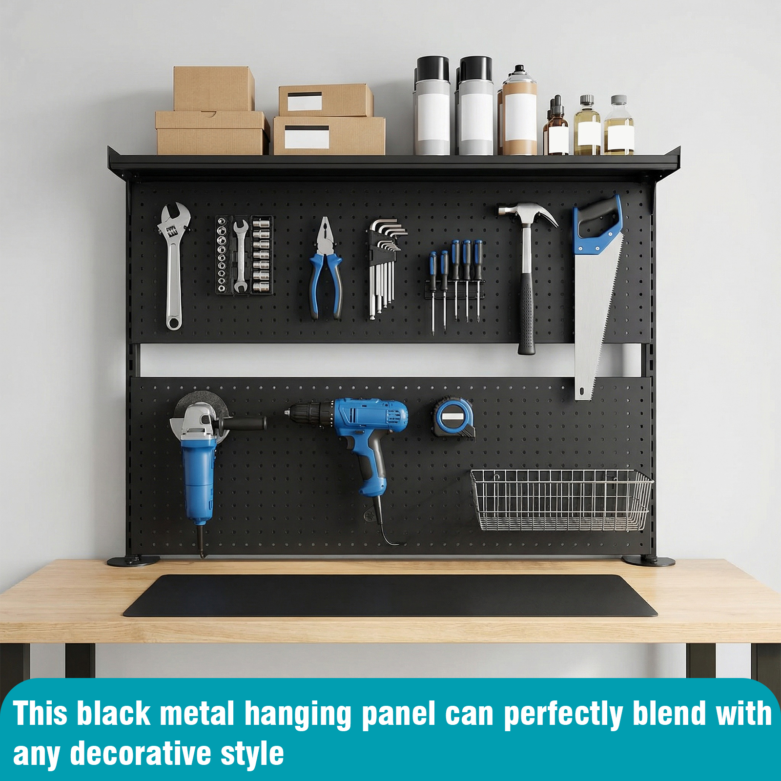 Desk Pegboard with Monitor Sta - Gaming Accessories Desktop recension och pris