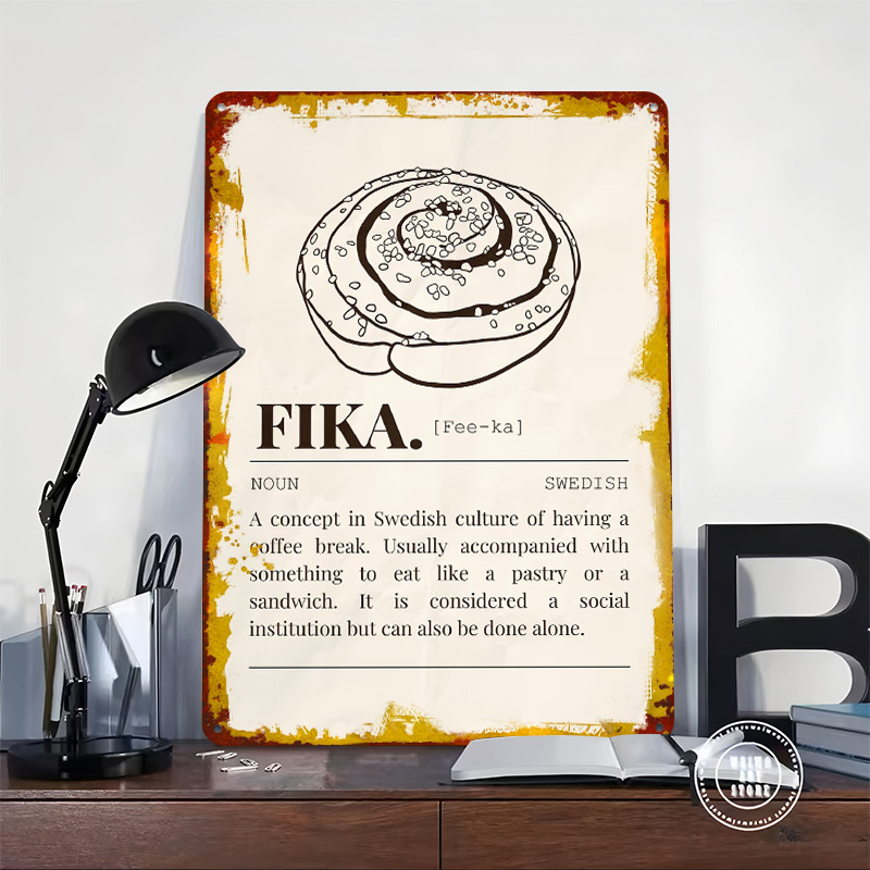 Swedish Fika Metal Poster Cust - Gaming Accessories Europe recension och pris