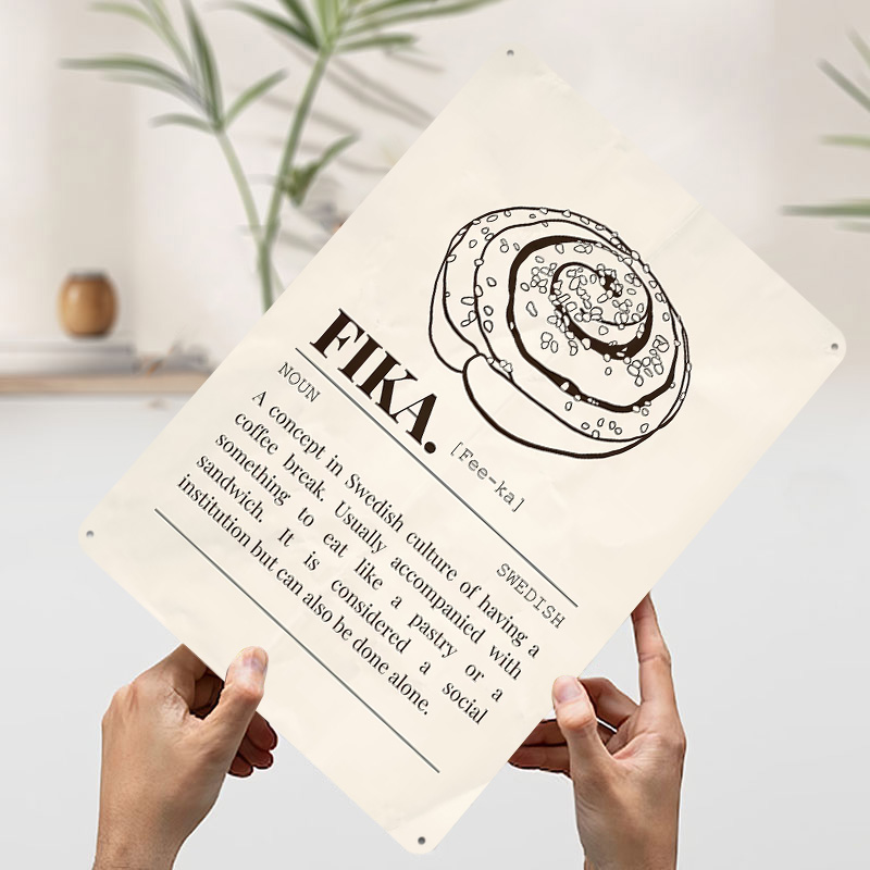 Swedish Fika Metal Poster Cust - Gaming Accessories Europe recension och pris