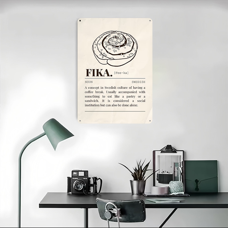 Swedish Fika Metal Poster Cust - Gaming Accessories Europe recension och pris