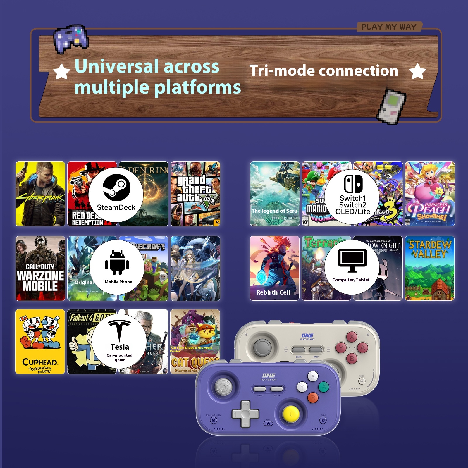 IINE Pocket Mini Controller Pa - Gaming Accessories For Android recension och pris
