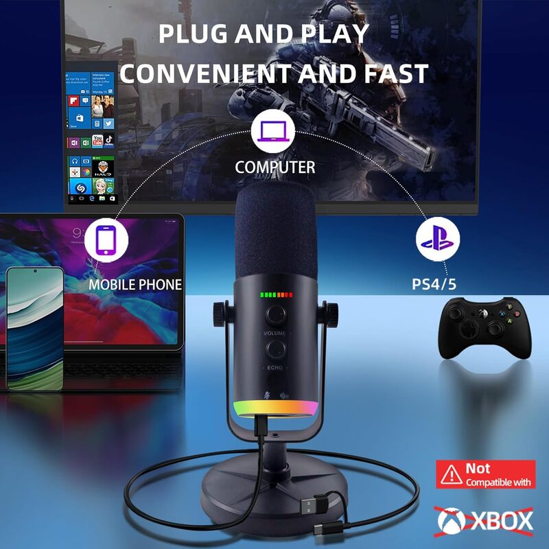 USB/XLR Dual-Mode Dynamic Gami - Gaming Accessories For Ps5 recension och pris