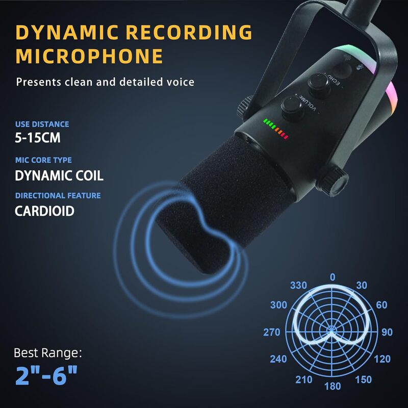 USB/XLR Dual-Mode Dynamic Gami - Gaming Accessories For Ps5 recension och pris