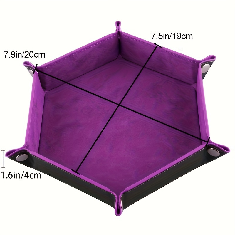 1pc Classic Hexagon Dice Tray, - Essential Gaming Accessories recension och pris