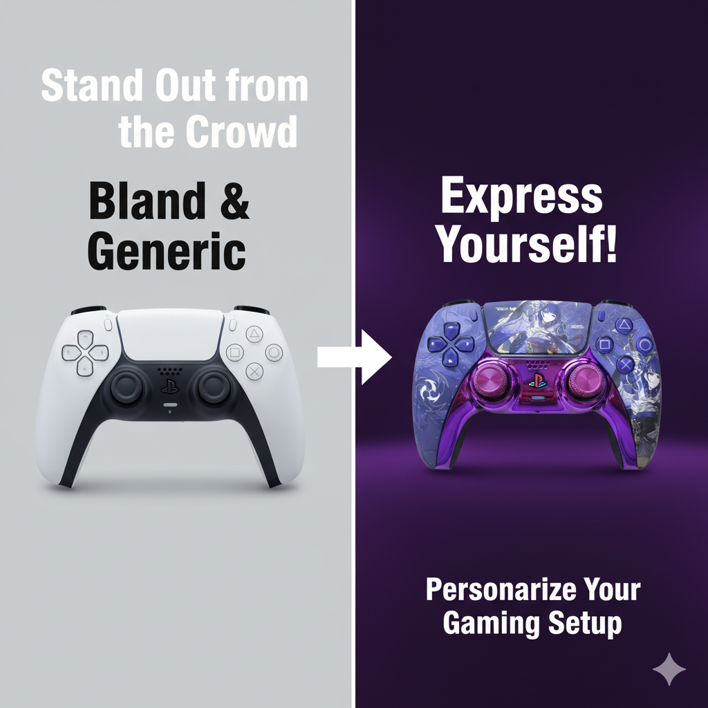 Custom PS5 Controller Shell Re - Gaming Accessories For Ps5 recension och pris