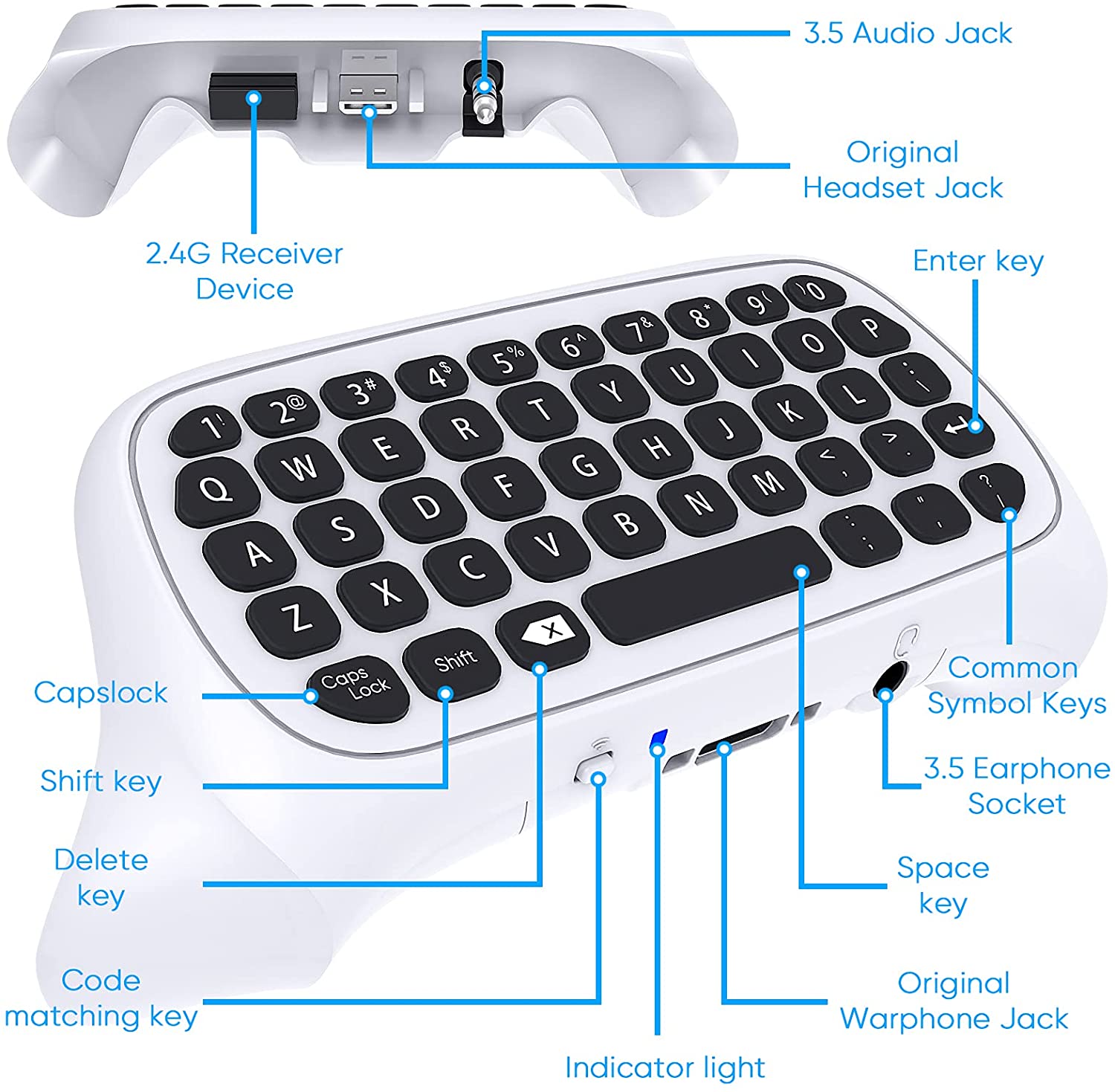 Wireless 2.4Ghz Mini Controlle - Gaming Controllers Xbox Accessories recension och pris
