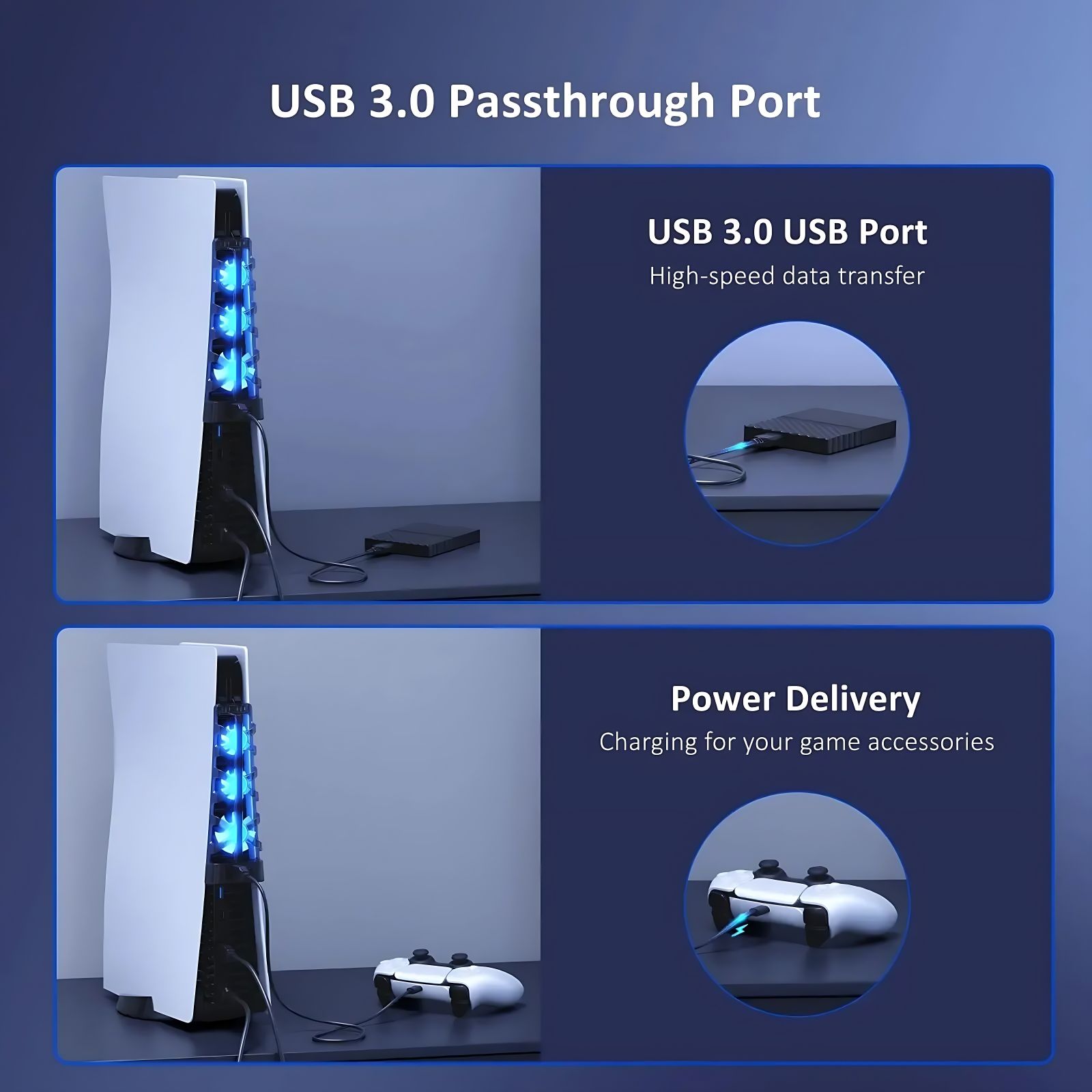For PS5 Accessories Cooling Fa - Gaming Accessories For Ps5 recension och pris